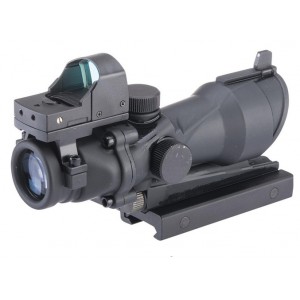 Прицел оптический AIM-O ACOG 4×32 Scope Red/Green Reticle with Mini Red Dot Black AO5320-BK